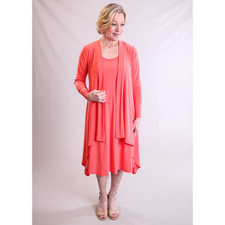 Sympli Short Nu Tank Dress model view - Fashion Crossroads Inc