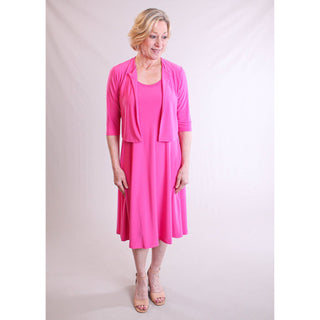 Sympli Short Nu Tank Dress model view - Fashion Crossroads Inc