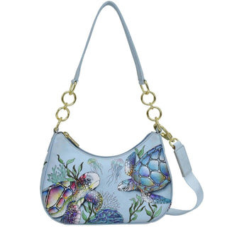 Anuschka Underwater Beauty Hobo Handbag - Fashion Crossroads Inc
