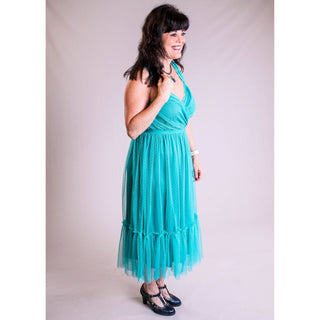 Gigio Tulle Dress With Adjustable Straps - Fashion Crossroads Inc