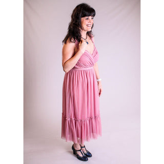 Gigio Tulle Dress With Adjustable Straps - Fashion Crossroads Inc