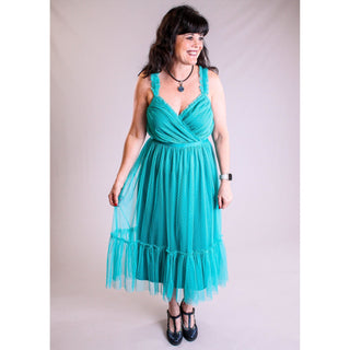 Gigio Tulle Dress With Adjustable Straps - Fashion Crossroads Inc