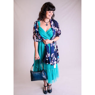 Gigio Tulle Dress With Adjustable Straps - Fashion Crossroads Inc