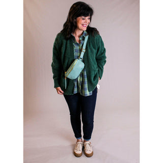 Jodifl Sweater Cardigan model view - Fashion Crossroads Inc