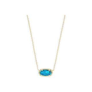 Kendra Scott Elisa Gold and Turquoise Necklace