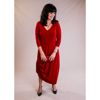 Sympli 3/4 Sleeve Drama Dress - Fashion Crossroads Inc