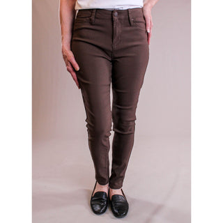 YMI Midrise Hyperstretch Skinny Pant Front View - Fashion Crossroads Inc
