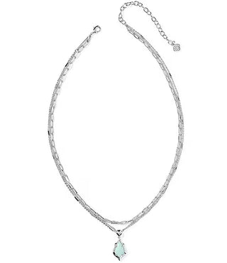 Adriana Necklace Rhodium - Fashion Crossroads Inc