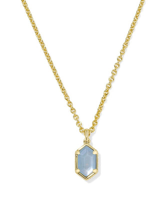 Kendra Scott Hallie Pendant in Sky Blue Mother of Pearl - Fashion Crossroads Inc