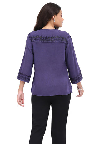 Parsley & Sage Yuki 3/4 Sleeve Top