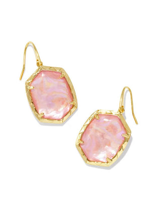 Kendra Scott Daphne Drop Earrings in Light Pink Abalone - Fashion Crossroads Inc