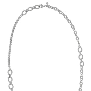 Myka Rhodium Audrey 34" Rope Oval Chain