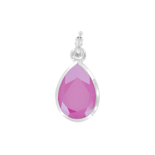 Myka Nina Teardrop Detachable Pendant with Swarovski Crystal in Peony image view