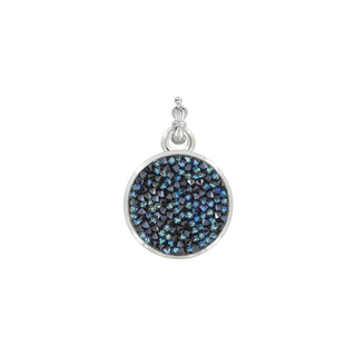 Myka Carly Large Round Pendant in Bermuda Blue - Fashion Crossroads Inc