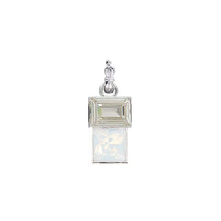 Myka Lea Detachable Pendant With Swarovski Emerald And Jet Crystals