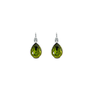 Myka Nina Euroback Earring with Olivine Swarovski Crystal image view 