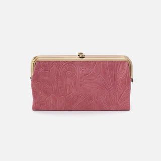 Hobo Lauren Tooled Embossed Leather Clutch Wallet