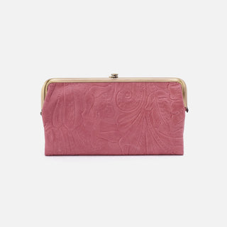 Hobo Lauren Tooled Embossed Leather Clutch Wallet