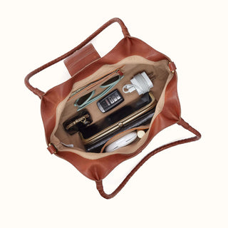 HOBO Foundery Small Washed Leather Tote - Fashion Crossroads Inc
