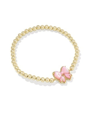 Kendra Scott Haley Stretch Bracelet in Blush Mother of Pearl - Fashion Crossroads Inc