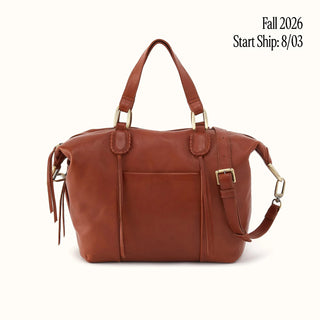 HOBO Harley Washed Leather Satchel - Fashion Crossroads Inc