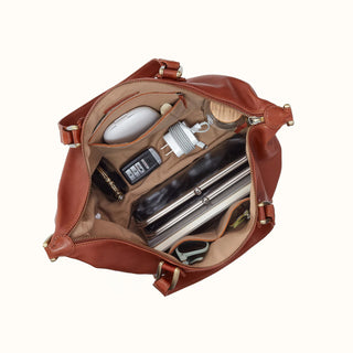 HOBO Harley Washed Leather Satchel - Fashion Crossroads Inc