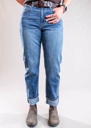 Liverpool Marley Girlfriend Cuffed Jeans