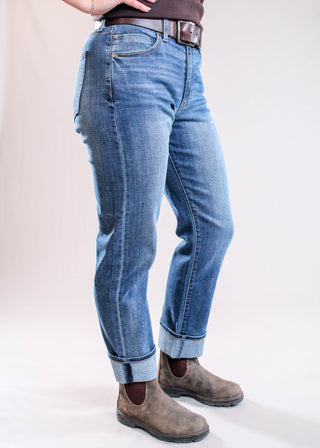 Liverpool Marley Girlfriend Cuffed Jeans
