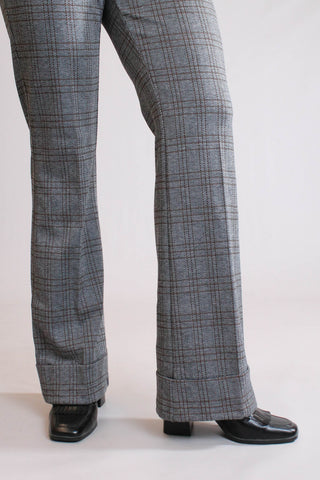 Liverpool High Rise Flare Trouser with Cuffed Hem