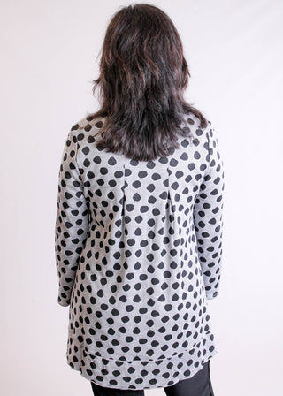 Habitat Textured Dot Tunic back view - Fashion Crossroads Inc