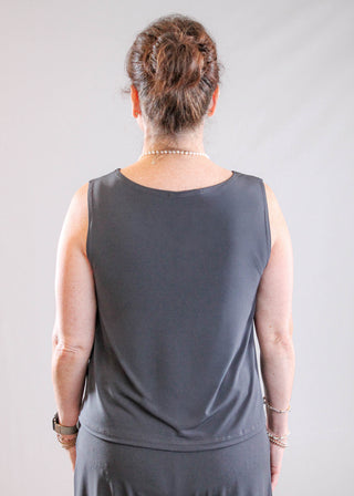 Sympli Sleeveless Nu Flared Shell