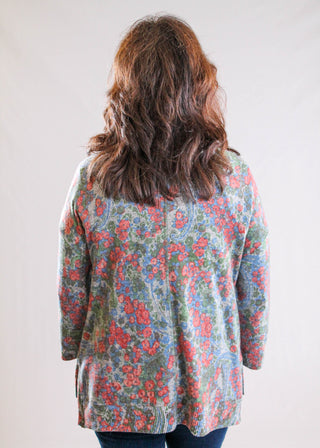 Habitat Printed Fleece Boxy Crew Neck Sweater with Print