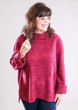 Habitat Long Sleeve Confetti Sweater with Funnel Neck