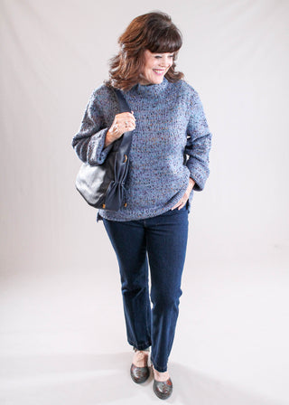 Habitat Long Sleeve Confetti Sweater with Funnel Neck