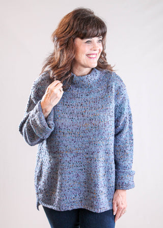 Habitat Long Sleeve Confetti Sweater with Funnel Neck