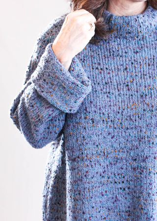 Habitat Long Sleeve Confetti Sweater with Funnel Neck
