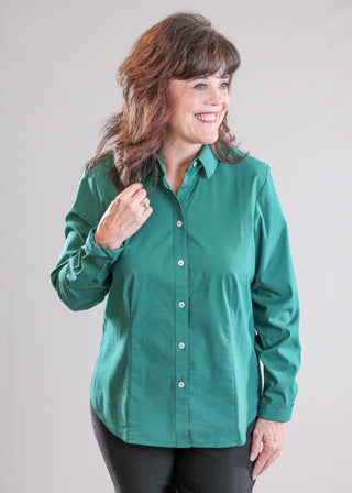 Foxcroft June Long Sleeve Button Up Blouse