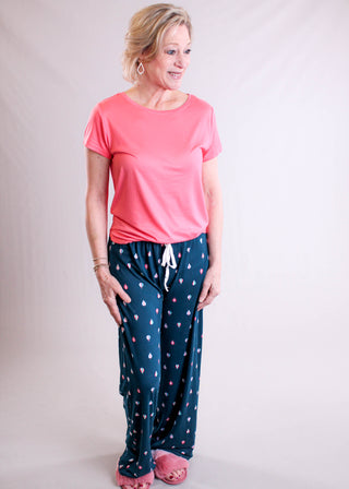 Carried Away Lounge Pant model view - Fashion Crossroads Inc