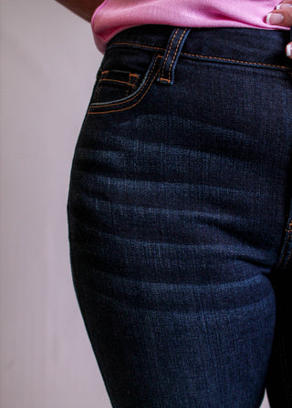 Cello Midrise Flare Jean detail view - Fashion Crossroads inc.