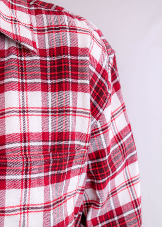 Levi's Plaid Button Up Crop Shirt - Fashion Crossroads Inc