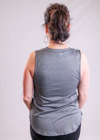 Fitkicks Live Well Tank in Grey