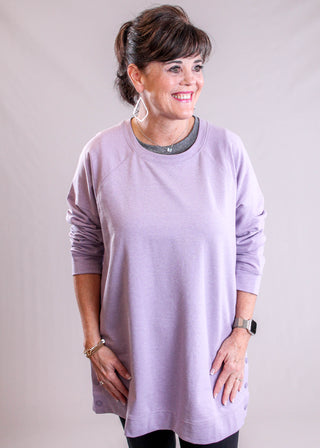 Fashion Crossroads Long Sleeve Terry Top