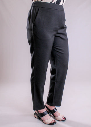 Charlie B Pull On Crop Pant with Pockets side view - Fashion Crossroads Inc