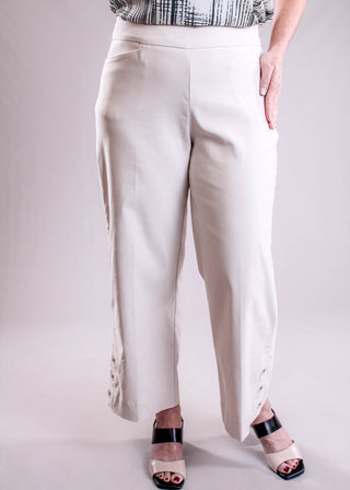 Tribal Sportswear Flatten It Capris with Eyelets front view - Fashion Crossroads Inc 