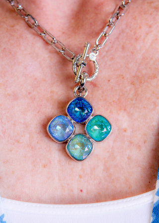 Myka 4 Cushion Detachable Pendant close up view - Fashion Crossroads Inc.
