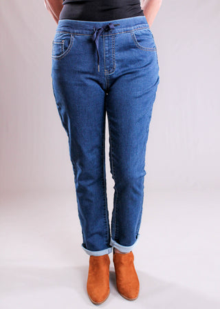 Charlie B Knit Denim Jogger Pants