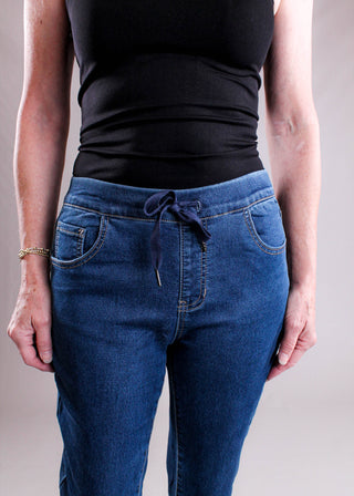 Charlie B Knit Denim Jogger Pants