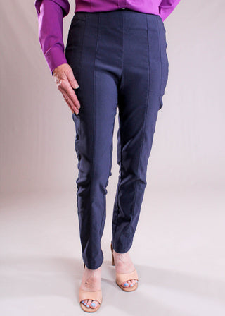 Tribal Sportswear Flatten It Slim Leg Ankle Pant front view - Fashion Crossroads Inc