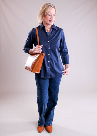 Charlie B Charlotte Straight Leg Jean front view - Fashion Crossroads Inc