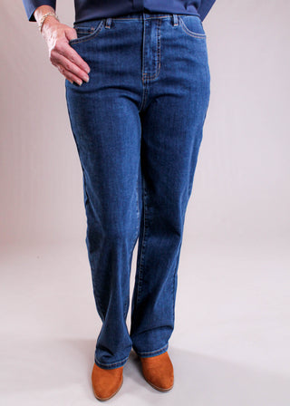 Charlie B Charlotte Straight Leg Jean front view - Fashion Crossroads Inc